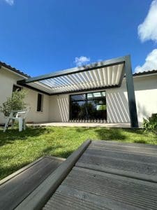 pose de pergola bioclimatique - renoverso - layrac